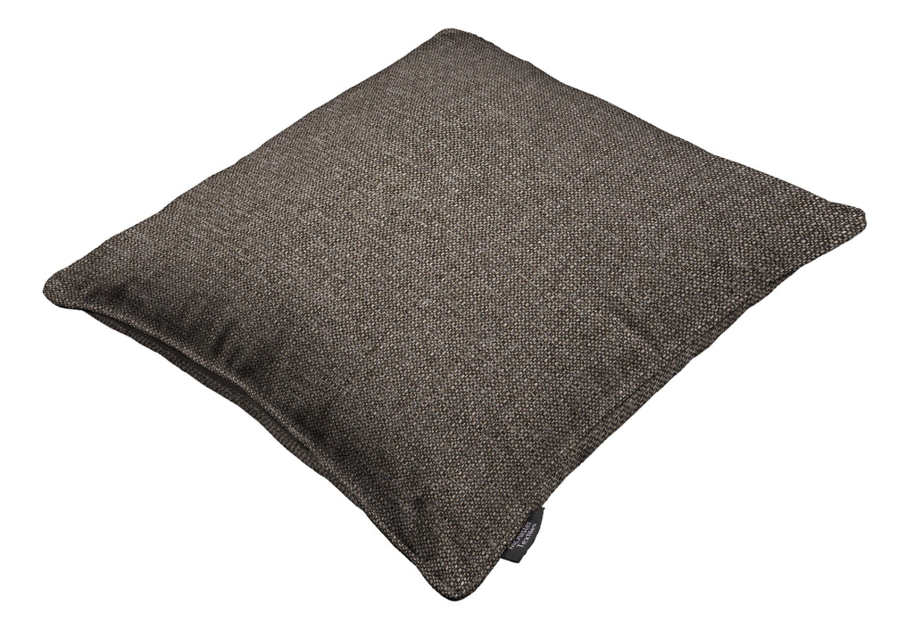 McAlister Textiles Roma Charcoal Grey Piped Cushion Cushions and Covers Cover Only 43cm x 43cm 