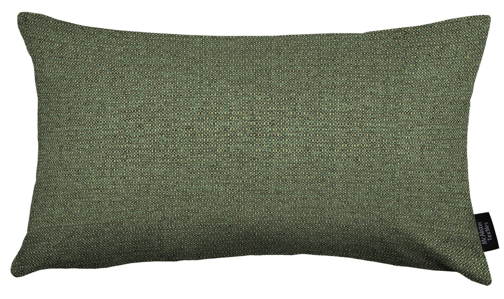 McAlister Textiles Roma Green Woven Cushion Cushions and Covers 