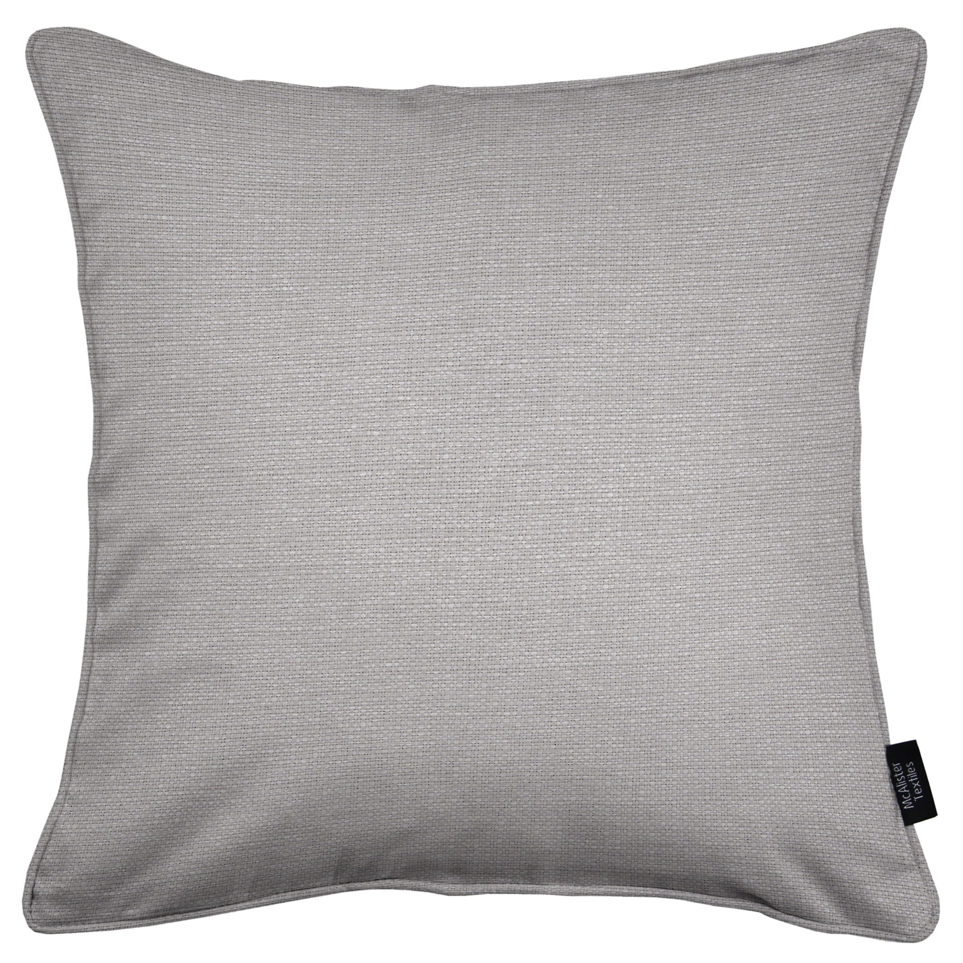 McAlister Textiles Roma Light Grey Piped Cushion Cushions and Covers 