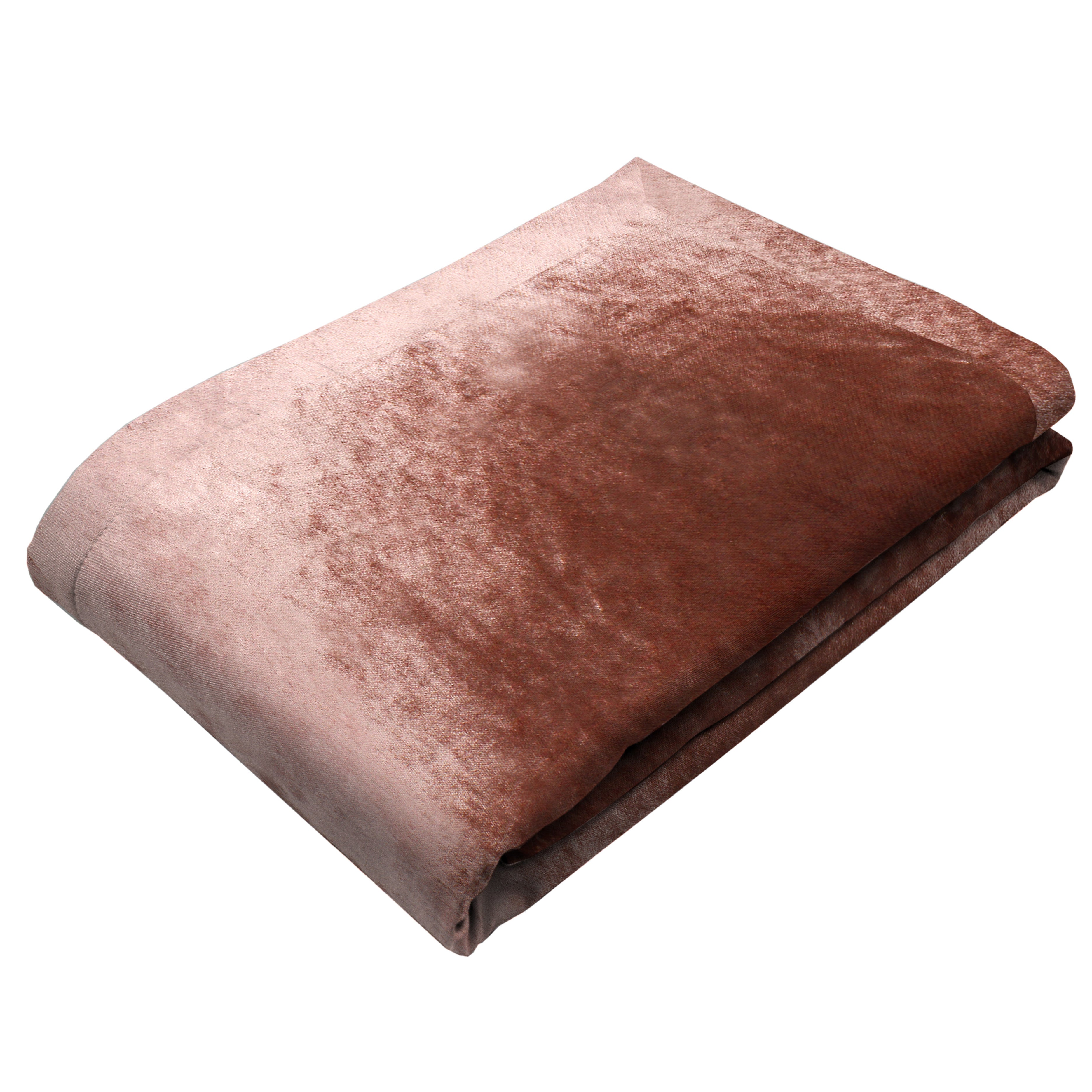McAlister Textiles Rose Pink Crushed Velvet Throws & Runners Throws and Runners 