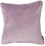 Laden Sie das Bild in den Galerie-Viewer, McAlister Textiles Matt Lilac Purple Velvet 43cm x 43cm Piped Cushion Sets Cushions and Covers 
