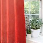 Laden Sie das Bild in den Galerie-Viewer, McAlister Textiles Matt Coral Pink Velvet Curtains Tailored Curtains 
