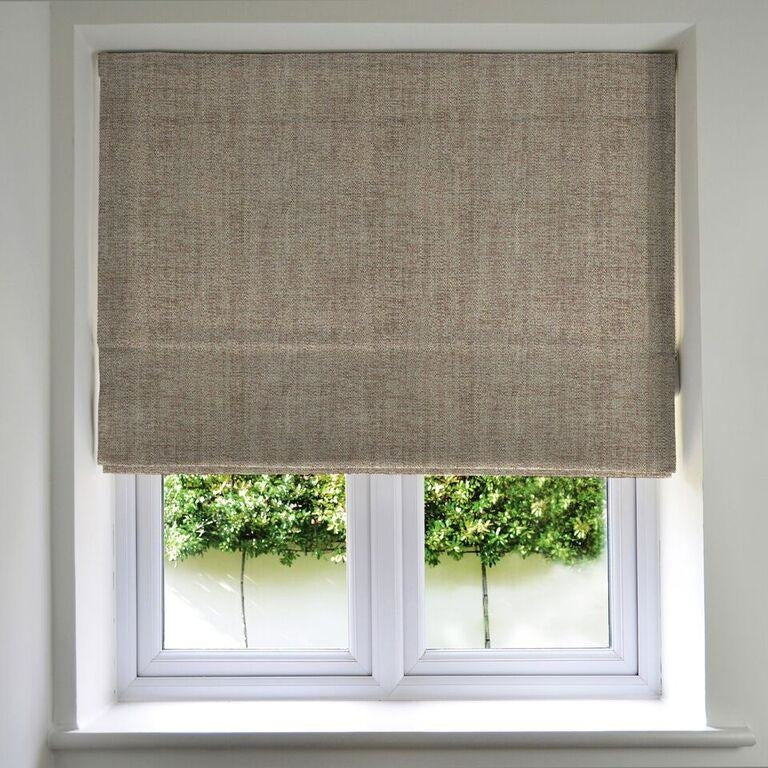 McAlister Textiles Rhumba Taupe Beige Roman Blind mws_apo_generated Blackout Lining 130cm x 200cm #MWS Options 1331620759 