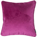 Laden Sie das Bild in den Galerie-Viewer, McAlister Textiles Matt Fuchsia Pink Velvet 43cm x 43cm Piped Cushion Sets Cushions and Covers 
