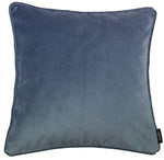 Laden Sie das Bild in den Galerie-Viewer, McAlister Textiles Matt Petrol Blue Velvet 43cm x 43cm Piped Cushion Sets Cushions and Covers 
