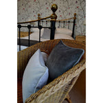 Laden Sie das Bild in den Galerie-Viewer, McAlister Textiles Matt Charcoal Grey Contrast Piped Velvet Cushion Cushions and Covers 
