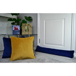 Laden Sie das Bild in den Galerie-Viewer, McAlister Textiles Matt Navy Blue Piped Velvet Cushion Cushions and Covers 
