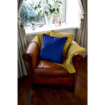 Laden Sie das Bild in den Galerie-Viewer, McAlister Textiles Matt Ochre Yellow Piped Velvet Cushion Cushions and Covers 
