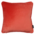 Laden Sie das Bild in den Galerie-Viewer, McAlister Textiles Matt Coral Pink Velvet 43cm x 43cm Piped Cushion Sets Cushions and Covers 
