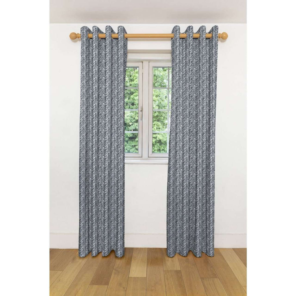 McAlister Textiles Baja Black + White Curtains Tailored Curtains 