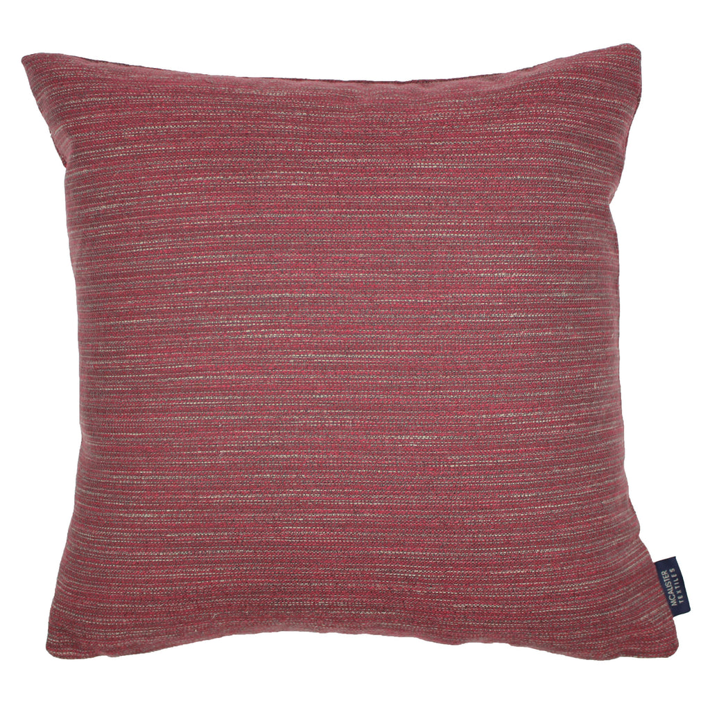 McAlister Textiles Hamleton Red Textured Plain Cushion Cushions and Covers Cover Only 43cm x 43cm 