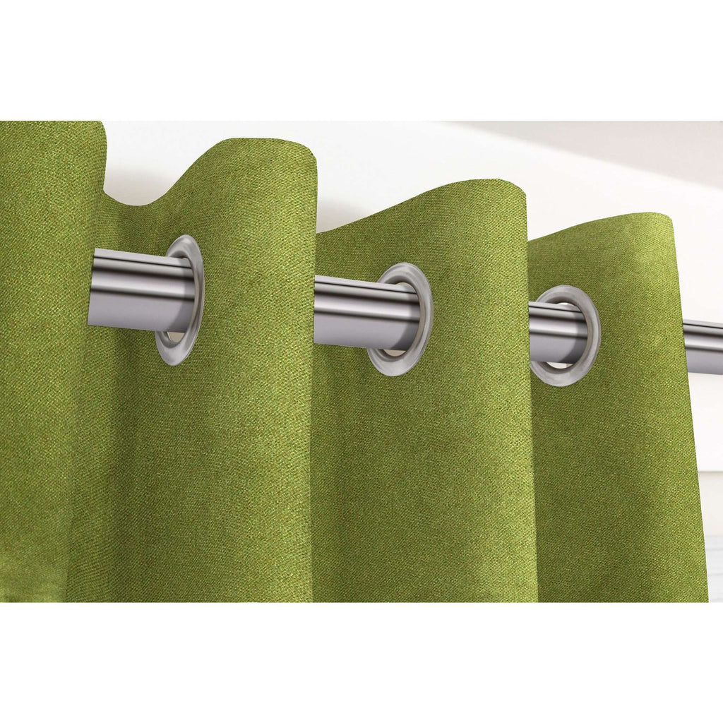 McAlister Textiles Matt Lime Green Velvet Curtains Tailored Curtains 