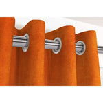 Laden Sie das Bild in den Galerie-Viewer, McAlister Textiles Matt Burnt Orange Velvet Curtains Tailored Curtains 
