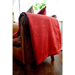 Laden Sie das Bild in den Galerie-Viewer, McAlister Textiles Matt Rust Red Orange Velvet Fabric Fabrics 
