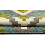 Laden Sie das Bild in den Galerie-Viewer, McAlister Textiles Navajo Blue + Lime Green Striped Fabric Fabrics 
