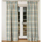 Laden Sie das Bild in den Galerie-Viewer, McAlister Textiles Heritage Tartan Duck Egg Blue Curtain Fabric Fabrics 
