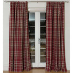 Laden Sie das Bild in den Galerie-Viewer, McAlister Textiles Heritage Tartan Red + White Curtain Fabric Fabrics 
