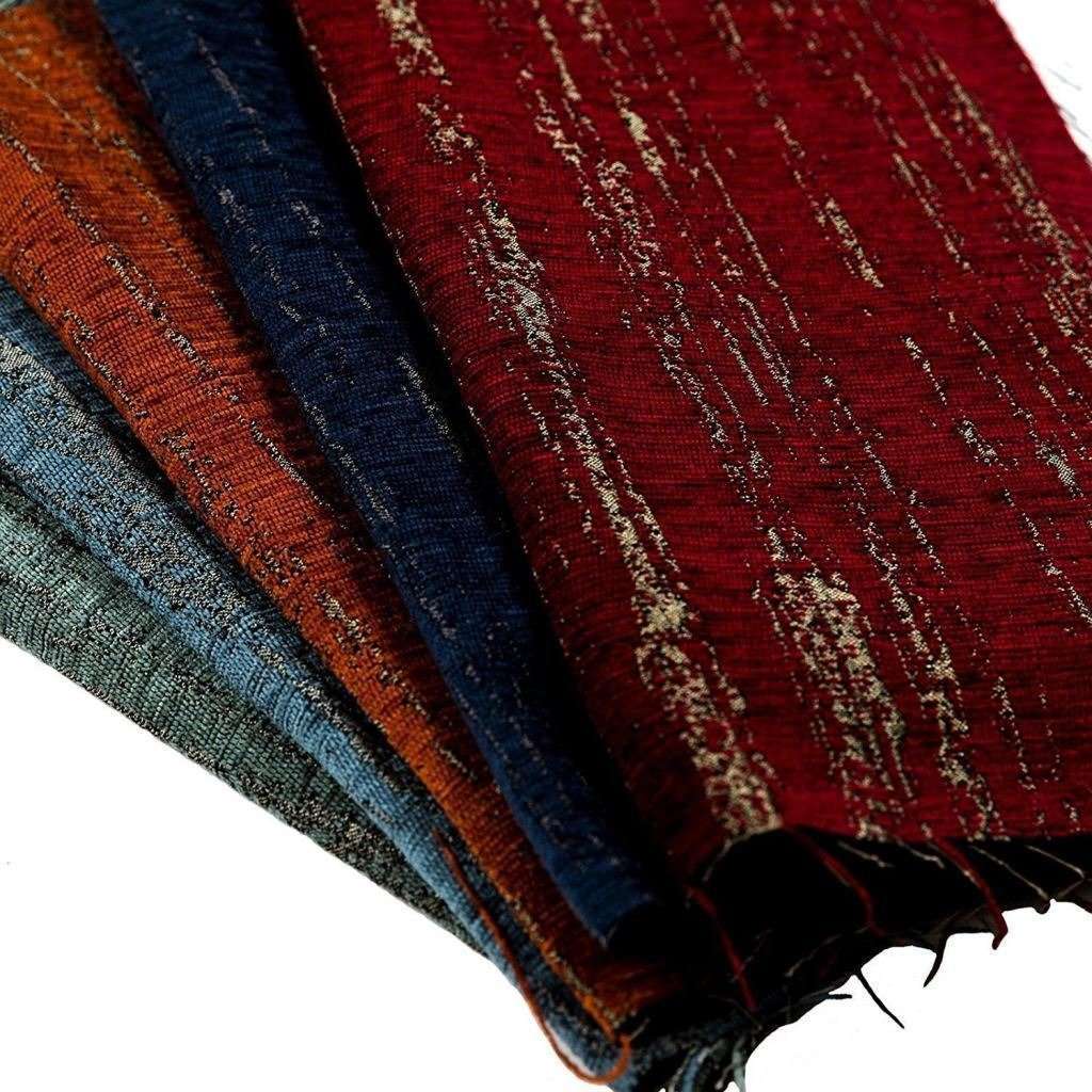 McAlister Textiles Textured Chenille Navy Blue Fabric Fabrics 