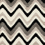 Laden Sie das Bild in den Galerie-Viewer, McAlister Textiles Navajo Black + Grey Striped Fabric Fabrics 1 Metre 
