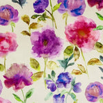 Laden Sie das Bild in den Galerie-Viewer, McAlister Textiles Renoir Floral Violet Purple Velvet Fabric Fabrics 1 Metre 
