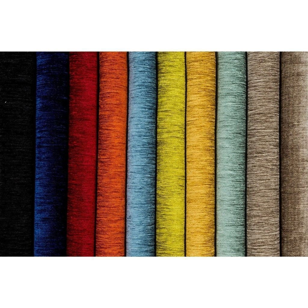 McAlister Textiles Plain Chenille Lime Green Fabric Fabrics 