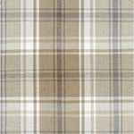 Laden Sie das Bild in den Galerie-Viewer, McAlister Textiles Angus Beige Cream Tartan Check Curtain Fabric Fabrics 1/2 Metre 
