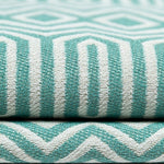 Laden Sie das Bild in den Galerie-Viewer, McAlister Textiles Colorado Geometric Duck Egg Blue Fabric Fabrics 
