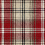 Laden Sie das Bild in den Galerie-Viewer, McAlister Textiles Angus Red + White Tartan Check Curtain Fabric Fabrics 1/2 Metre 
