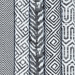 Laden Sie das Bild in den Galerie-Viewer, McAlister Textiles Herringbone Twill Black + White Fabric Fabrics 
