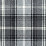 Laden Sie das Bild in den Galerie-Viewer, McAlister Textiles Angus Charcoal Grey Tartan Check Curtain Fabric Fabrics 
