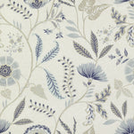 Laden Sie das Bild in den Galerie-Viewer, McAlister Textiles Florence Powder Blue Floral Printed Fabric Fabrics 1/2 Metre 
