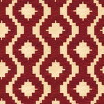 Laden Sie das Bild in den Galerie-Viewer, McAlister Textiles Arizona Geometric Red Fabric Fabrics 1 Metre 
