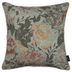 Laden Sie das Bild in den Galerie-Viewer, McAlister Textiles Blooma Green, Pink and Ochre Floral Cushion Cushions and Covers Cover Only 43cm x 43cm 
