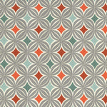 Laden Sie das Bild in den Galerie-Viewer, McAlister Textiles Laila Cotton Burnt Orange Printed Fabric Fabrics 1 Metre 
