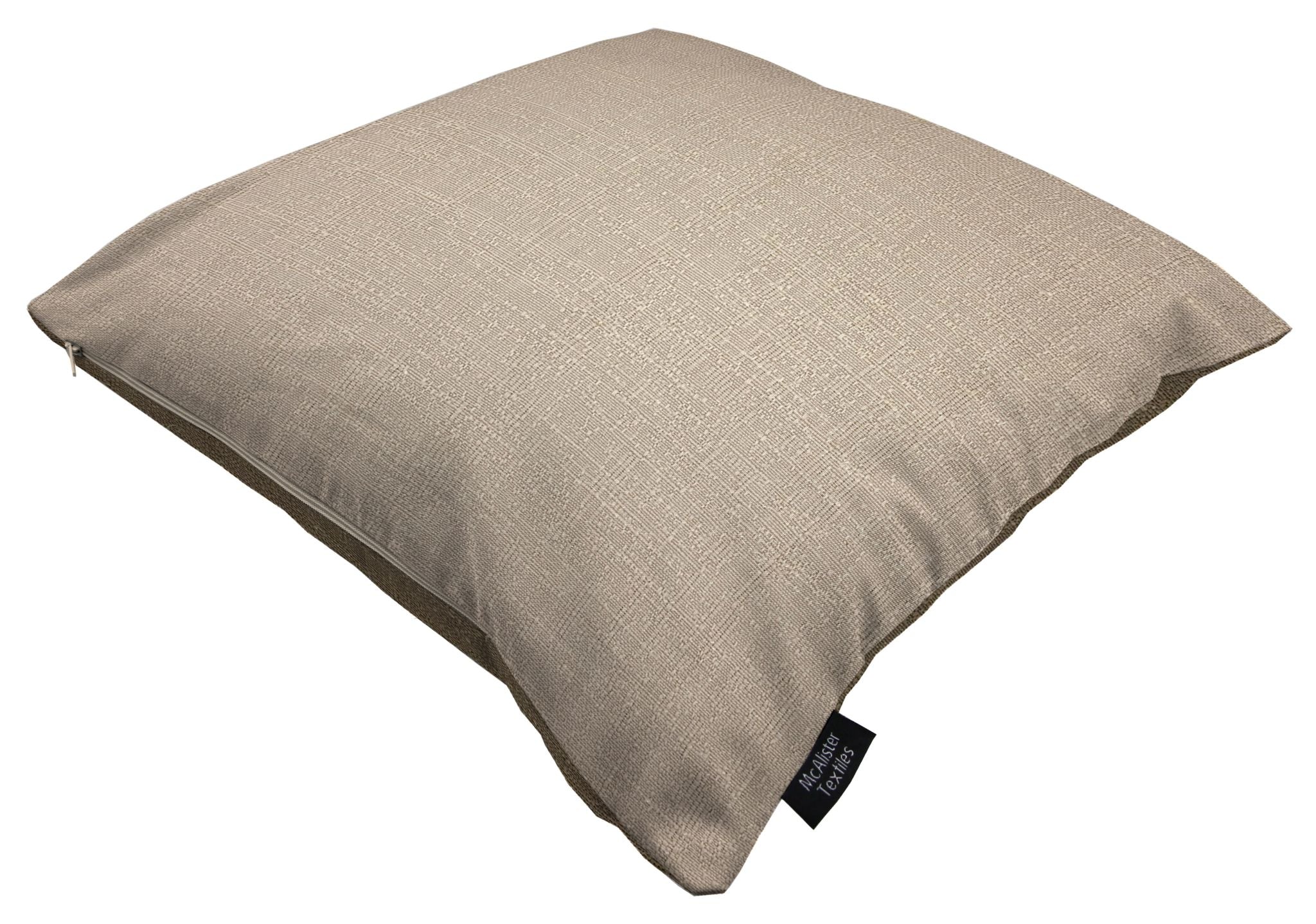 McAlister Textiles Harmony Taupe and Mocha Plain Cushions Cushions and Covers Cover Only 43cm x 43cm 