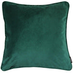 Laden Sie das Bild in den Galerie-Viewer, McAlister Textiles Matt Emerald Green Piped Velvet Cushion Cushions and Covers Cover Only 43cm x 43cm 
