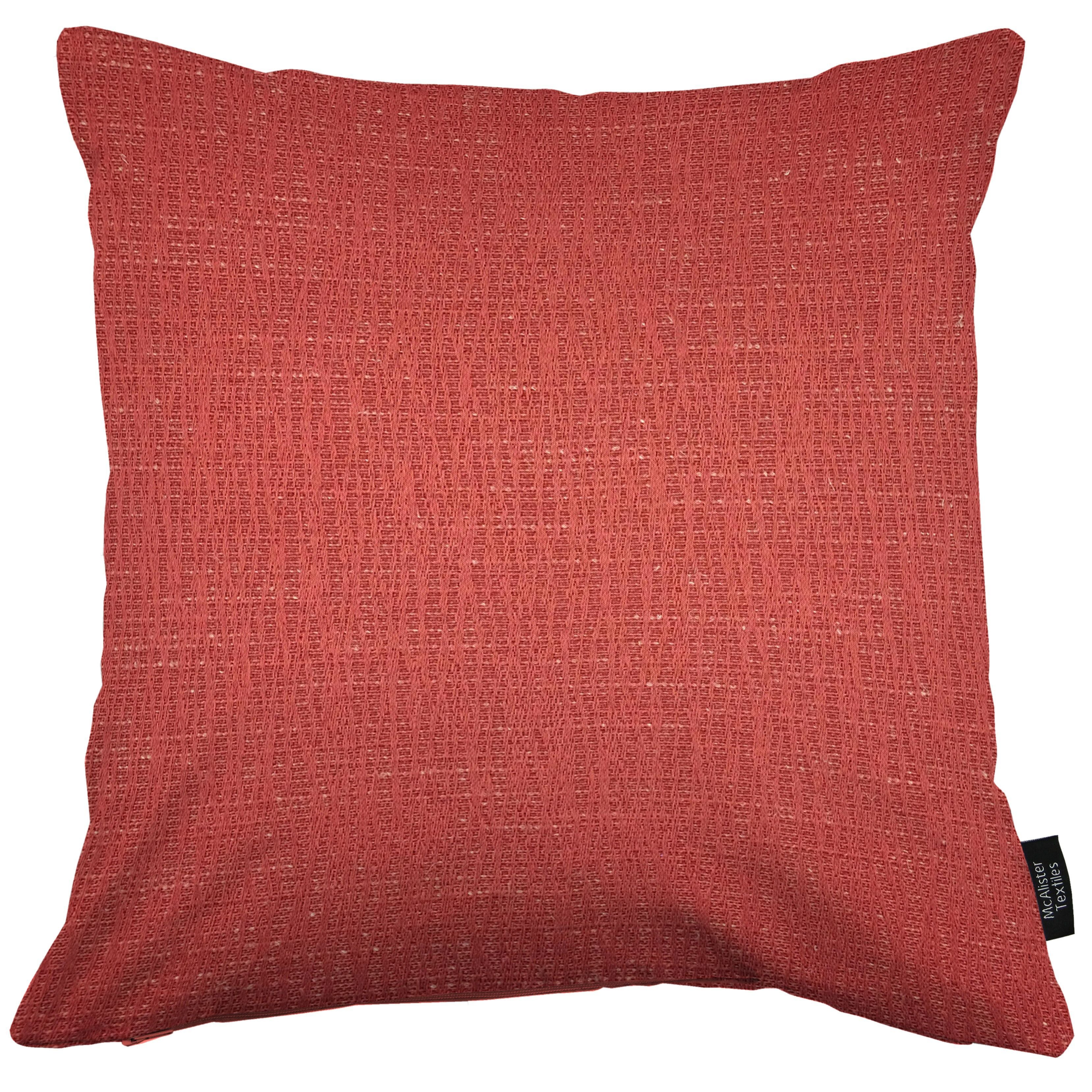McAlister Textiles Linea Red Plain Cushions Cushions and Covers Cover Only 43cm x 43cm 
