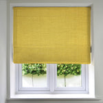 Laden Sie das Bild in den Galerie-Viewer, McAlister Textiles Harmony Ochre Yellow Textured Roman Blinds Roman Blinds Standard Lining 130cm x 200cm Ochre Yellow
