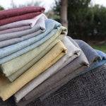Laden Sie das Bild in den Galerie-Viewer, McAlister Textiles Harmony Linen Blend Soft Blush Textured Fabric Fabrics 
