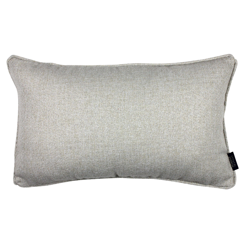 McAlister Textiles Highlands Natural Textured Plain Pillow Pillow Cover Only 50cm x 30cm 