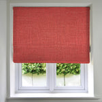 Laden Sie das Bild in den Galerie-Viewer, McAlister Textiles Linea Red Textured Roman Blinds Roman Blinds Standard Lining 130cm x 200cm Red
