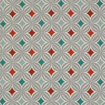 Laden Sie das Bild in den Galerie-Viewer, McAlister Textiles Laila Burnt Orange and Teal FR Fabric Fabrics 1/2 Metre 

