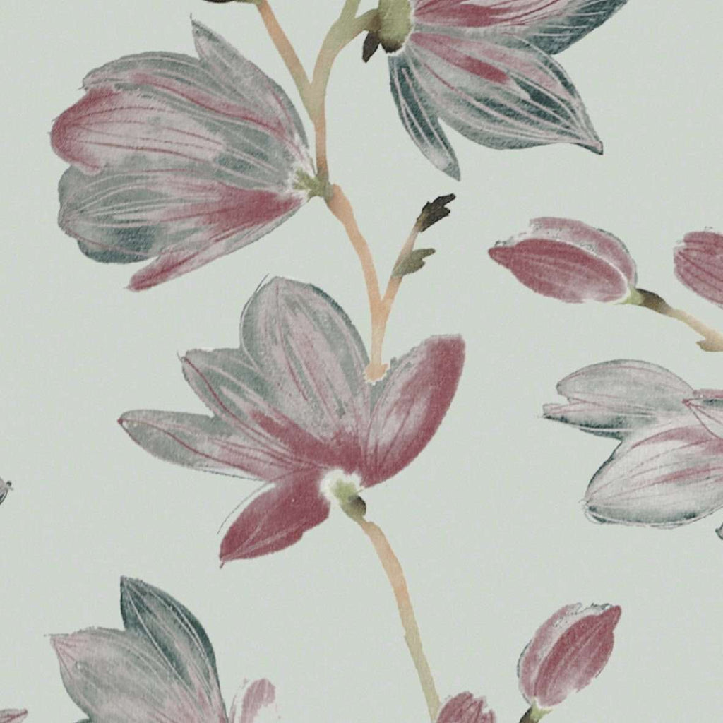 McAlister Textiles Magnolia Rose Floral Cotton Print Fabric Fabrics 