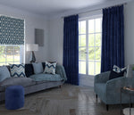 Laden Sie das Bild in den Galerie-Viewer, McAlister Textiles Matt Navy Blue Velvet Curtains Tailored Curtains 
