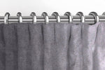 Laden Sie das Bild in den Galerie-Viewer, McAlister Textiles Matt Soft Silver Velvet Curtains Tailored Curtains 

