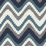 Laden Sie das Bild in den Galerie-Viewer, McAlister Textiles Navajo Navy Blue Striped Curtains Tailored Curtains 
