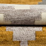 Laden Sie das Bild in den Galerie-Viewer, McAlister Textiles Navajo Yellow + Grey Striped Curtains Tailored Curtains 
