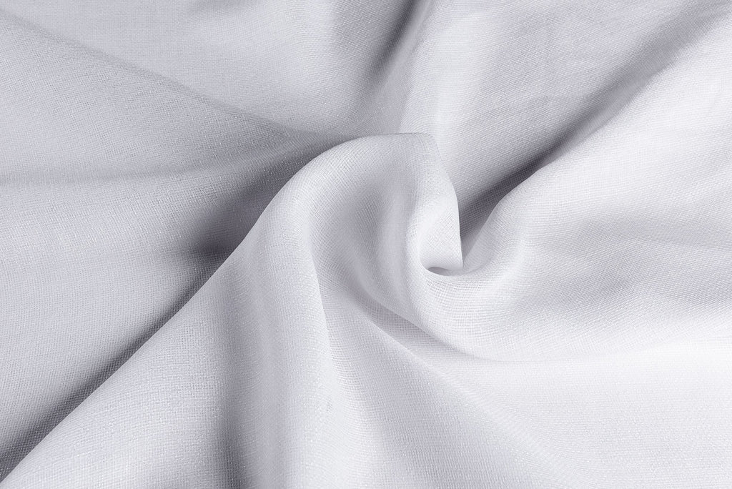 McAlister Textiles Infinity White Wide Width Voile Curtain Fabric Fabrics 