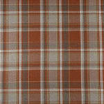 Laden Sie das Bild in den Galerie-Viewer, McAlister Textiles Heritage Tartan Burnt Orange + Grey Curtain Fabric Fabrics 1 Metre 

