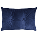 Laden Sie das Bild in den Galerie-Viewer, McAlister Textiles Matt Navy Blue Velvet Button 40cm x 60cm Pillow Pillow Polyester Filler 60cm x 40cm 

